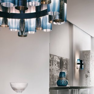 Slamp La Lollo L LED hanglamp, Ø80cm, gradiënt Slamp La Lollo L LED hanglamp, Ø80cm, gradiënt