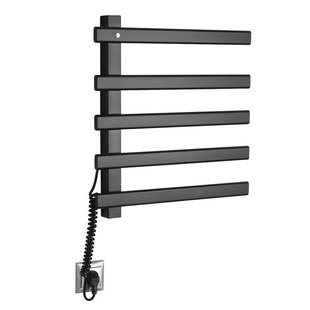 Handdoekradiator Sapho Elcor 48x52 cm 85 Watt Mat Zwart