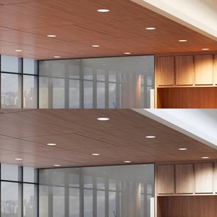 Prios LED inbouwspot Rida, wit. Ø 23 cm, 30W, CCT, IP44