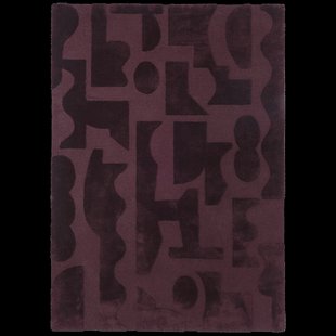 Brink en Campman - Mural Burgundy 121100 - 140x200 cm Vloerkleed
