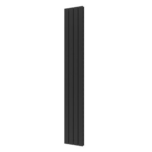 Designradiator Plieger Cavallino Retto Dubbel 905 Watt Middenaansluiting 200x29,8 cm Black Graphite