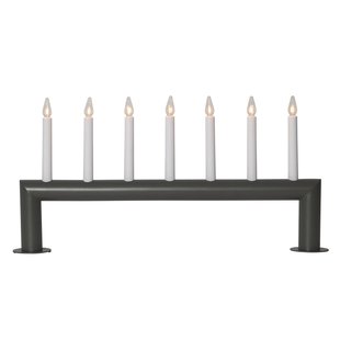 STAR TRADING Kandelaar Circum, recht, 7-vlam donkergrijs