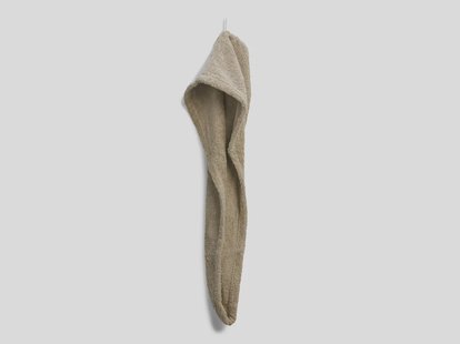Yumeko Haarhanddoek terry warm taupe 100% biologisch en fairtrade katoen