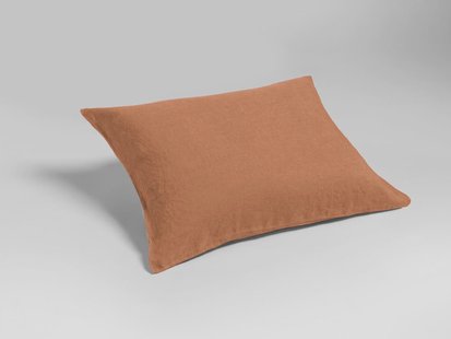 Yumeko Kussensloop gewassen linnen terracotta 100% gewassen linnen