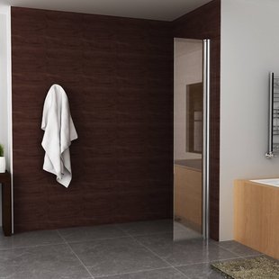 BWS Apollo Zijwand met Scharnierend Muurprofiel 30x200 cm 10mm Nano Glas