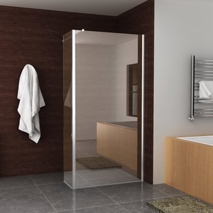 BWS Inloopdouche Huron met Zijwand 30 cm 100x200 cm 8 mm NANO Coating