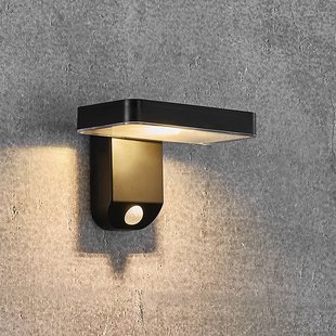 Nordlux LED-zonne-wandlamp Rica Square, hoekig