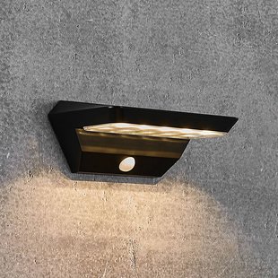 Nordlux LED-zonne-wandlamp Agena met bewegingsmelder