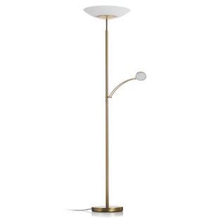 Paul Neuhaus LED vloerlamp Alfred, messingkleurig, dimbaar