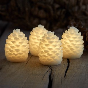 Sirius LED-kaars Clara, hoogte 7,5 cm, set van vier Sirius LED-kaars Clara, hoogte 7,5 cm, set van vier