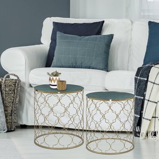 Set van 2 bijzettafels Phoenix marmer |