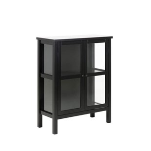 Nora-Liv eetkamerstoel zwart met warm oker zitkussen - zwart onderstel