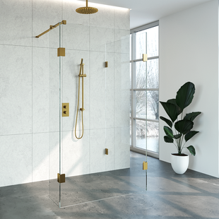 Inloopdouche Compleet Just Creating Profielloos 100x120/40 cm Reversed Goud Inloopdouche Compleet Just Creating Profielloos 100x120/40 cm Reversed Goud