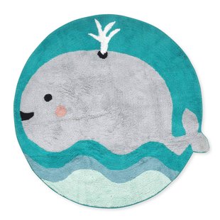 Kindervloerkleed Whale handgemaakt | Happynois