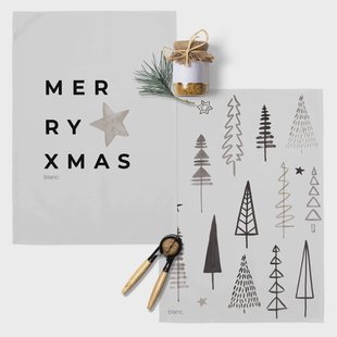 Set van 2 theedoeken Nick | Happy Friday