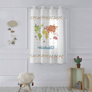Gordijn World Map | Happynois