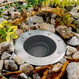 EVN Pentola inbouwlamp roestvrij staal Ø13,5cm 3.000K