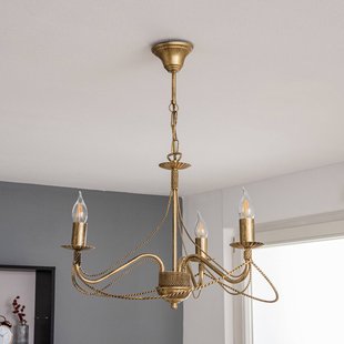 EMIBIG LIGHTING Kroonluchter Tori 3, 3-lamps, goud