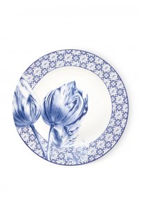 Ontbijtbord Tulp met tegelrand Ontbijtbord Tulp met tegelrand