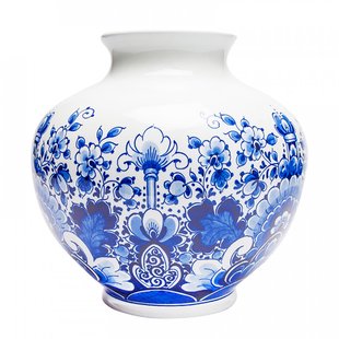 Vaas bol bloemmotief groot