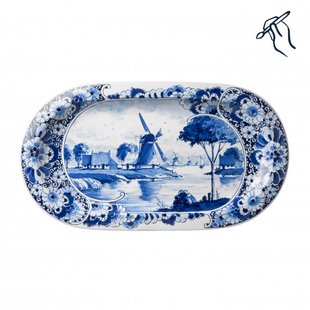 Cakeschaal ovaal landschap