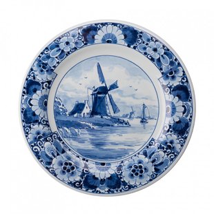 Wandbord glad landschap