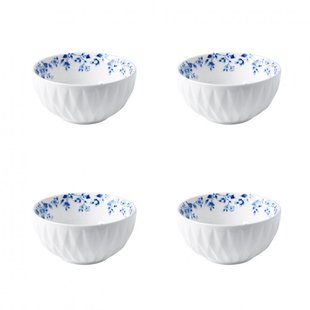 Blauw Vouw Dipschaaltje set van 4