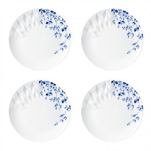 Blauw Vouw Dinerbord set van 4 Blauw Vouw Dinerbord set van 4