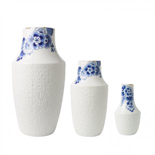 Blauw Bloesem vazen set van 3 – klein naar groot