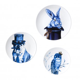 Wandborden mix 2 dieren set van 3