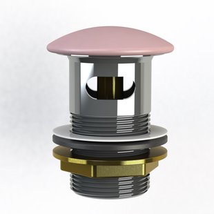 Pop-up Waste Bad Arcqua 1-1/2 Met Overloop Mat Roze