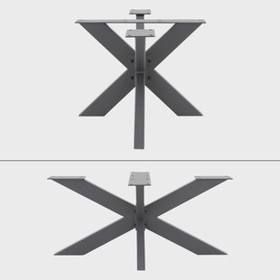 Onderstel eettafel X-poten grijs |