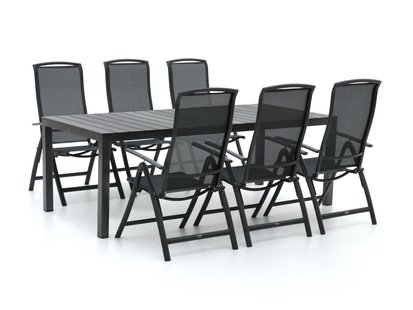 R&S Design Capri/Fidenza 220cm dining tuinset 7-delig verstelbaar - Laagste prijsgarantie!