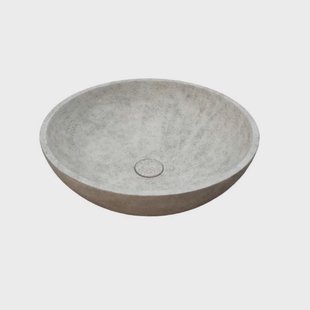 Waskom Ideavit Idea.Gem 36x36x14.5 cm Rond Beton Grijs/Bruin