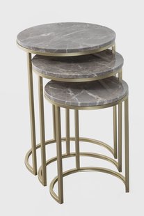 Set van 3 bijzettafels Tria | Decorationable