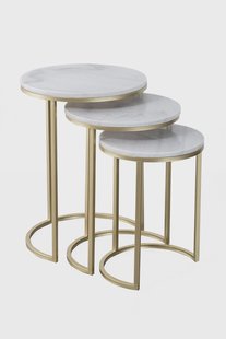 Set van 3 bijzettafels Tria | Decorationable