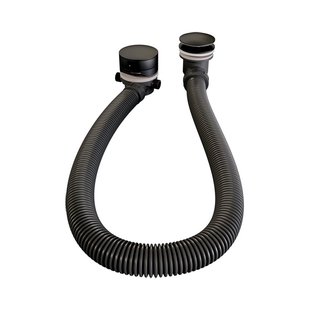 Badafvoer met Overloop Badvulcombinatie Brauer Black Edition Mat Zwart