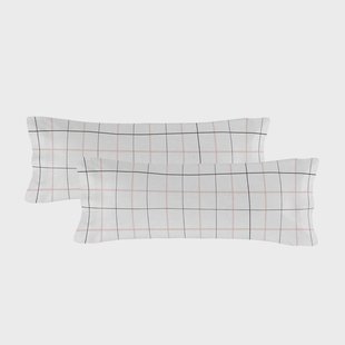 Set van 2 kussenslopen Tartan | Blanc Set van 2 kussenslopen Tartan | Blanc