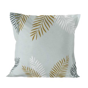 Kussensloop Foliage Mint | Blanc