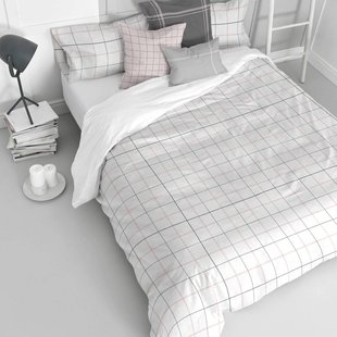Dekbedovertrek Tartan | Blanc