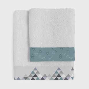 Set van 2 handdoeken Valley | Blanc