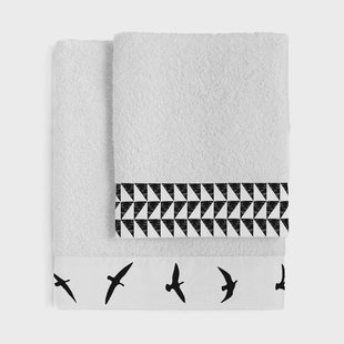 Set van 2 handdoeken Trip | Blanc