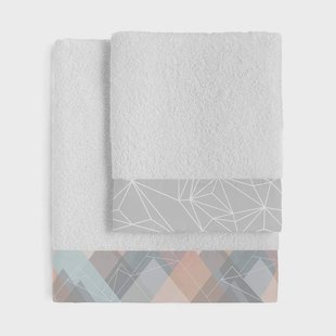 Set van 2 handdoeken Range | Blanc