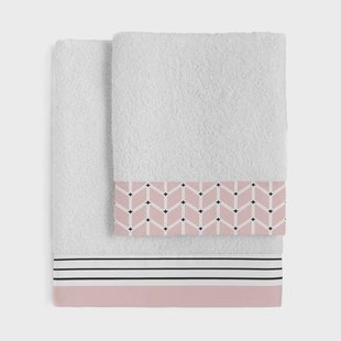 Set van 2 handdoeken Blush | Blanc