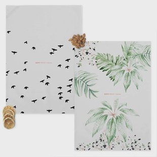 Set van 2 theedoeken Delicate | Happy Friday