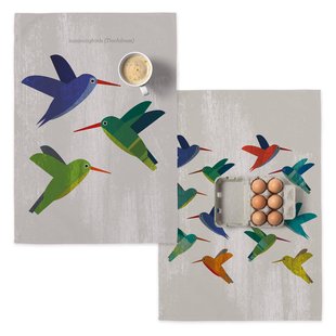 Set van 2 theedoeken Colibri | Happy Friday