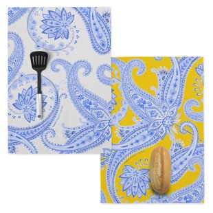 Set van 2 theedoeken Kashmir | Happy Friday