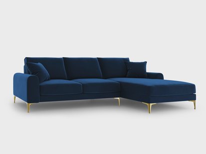 4.5-zitshoekbank Madara rechts velvet | Mazzini Sofas