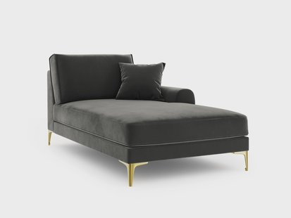Chaise longue Madara rechts velvet | Mazzini Sofas