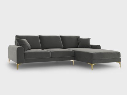 4.5-zitshoekbank Madara rechts velvet | Mazzini Sofas